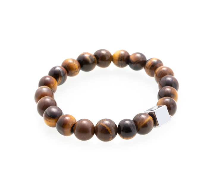 Bracelet 2019 FashionClassi - Houten kralen - silver